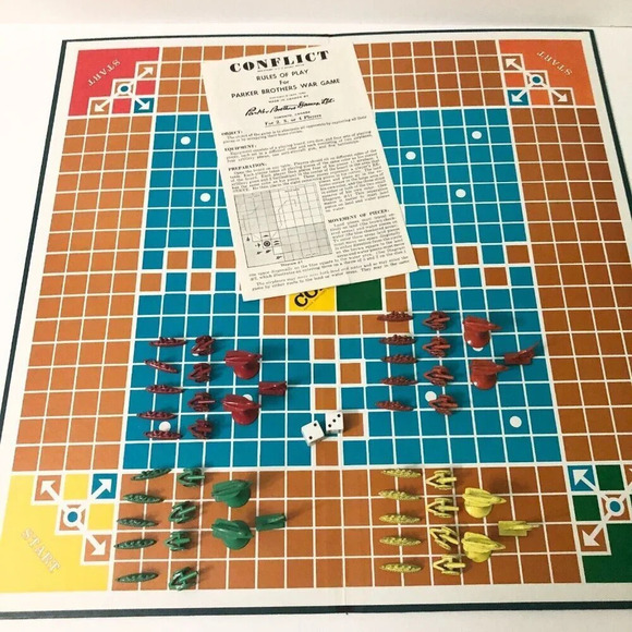 Vintage Parker Brothers Conflict War  Board Game Complete Parker Bros - Picture 9 of 16